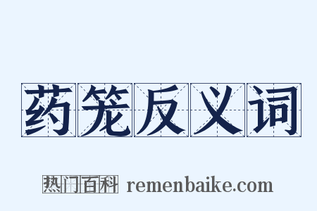 药笼反义词是什么意思的图片